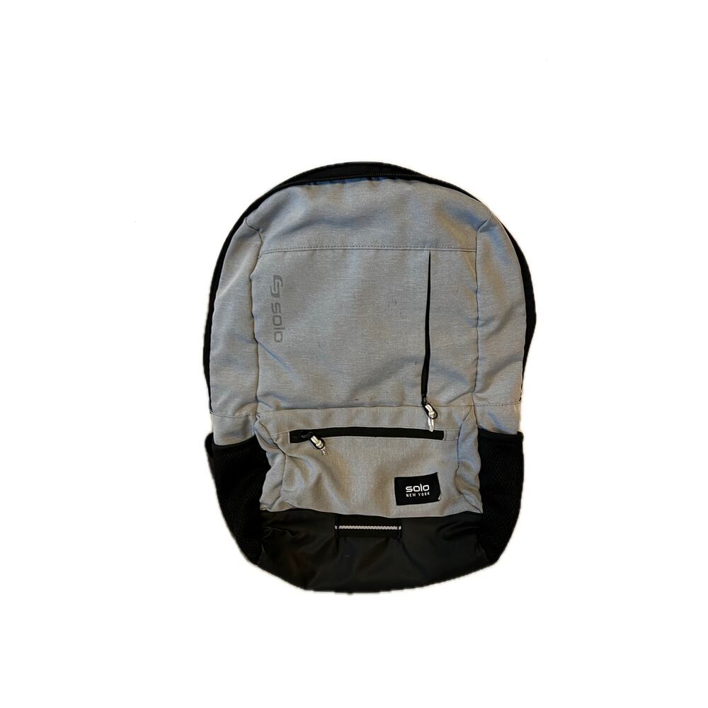 Solo NY Black White Padded Computer backpack